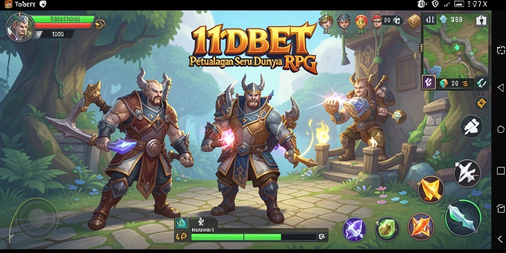 Tampilan gameplay RPG yang mendalam dan penuh aksi.