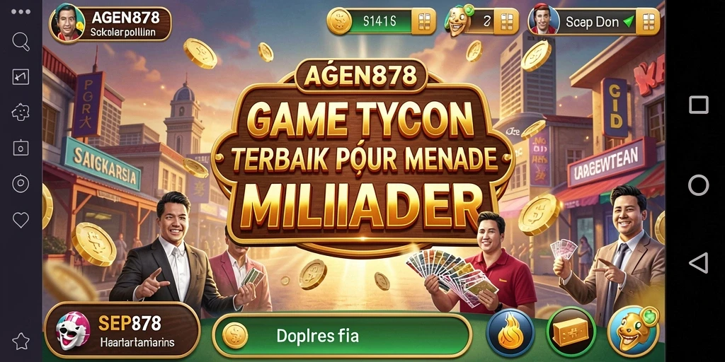 Gameplay AGEN878 yang seru dalam mengelola bisnis.