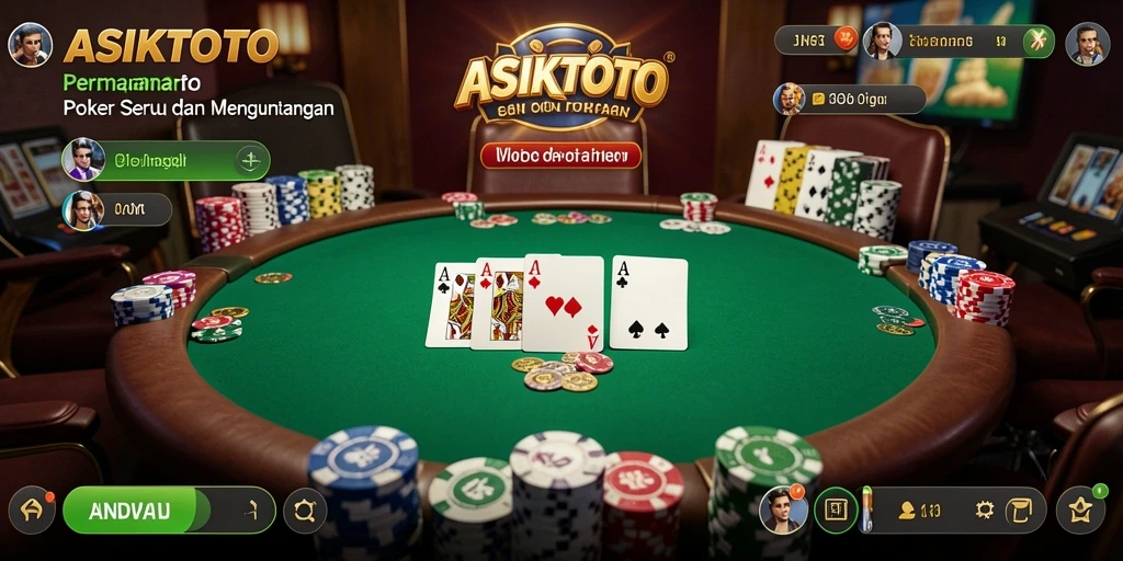 Tampilan menarik dari permainan Poker ASIKTOTO dengan gameplay yang seru.