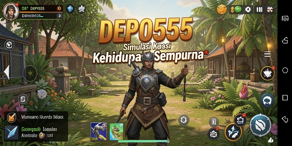 Screenshot DEPO555 menampilkan gameplay simulasi kehidupan yang menarik.