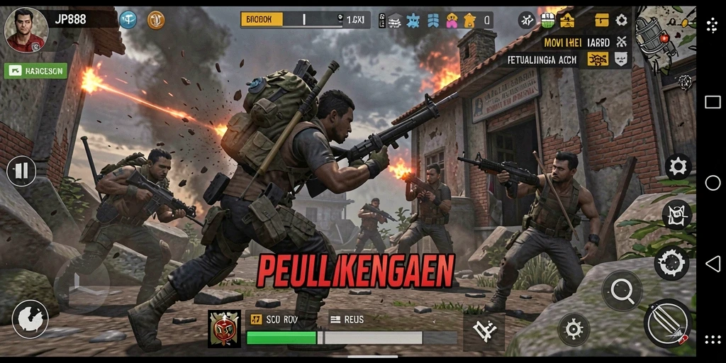 Screenshot JPS88 menampilkan aksi pertarungan yang dinamis dan mendebarkan.