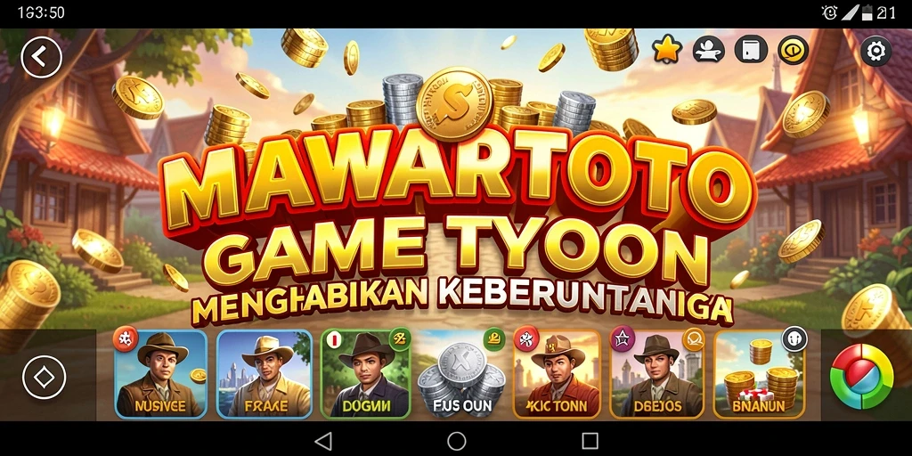 Tampilan gameplay seru di MAWARTOTO yang menunjukkan pengelolaan bisnis.