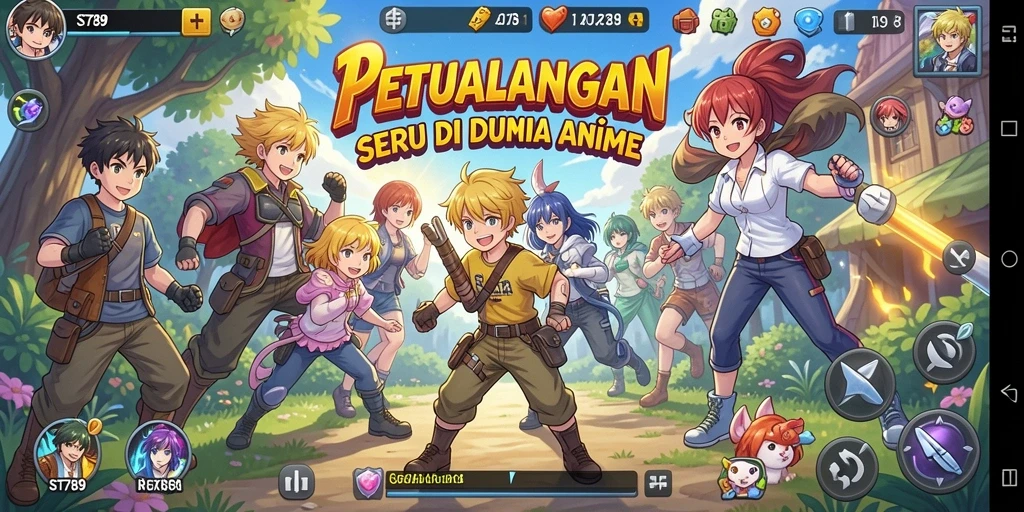 Tampilan gameplay ST789 yang menakjubkan dan karakter Anime yang menarik.